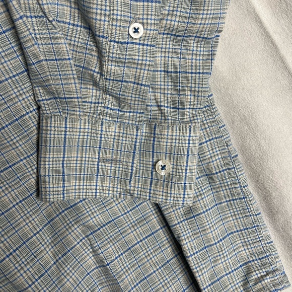Southern Marsh Mens Sz M Blue Grey Plaid  Button Up Shirt - Picture 2 of 6